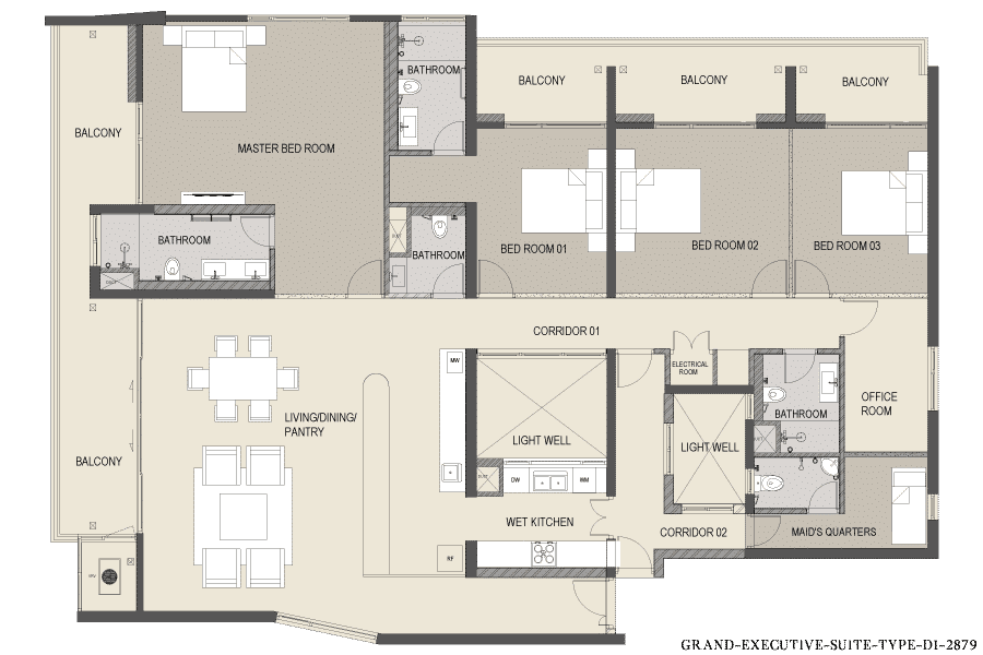 Grand Executive Suite floor plan